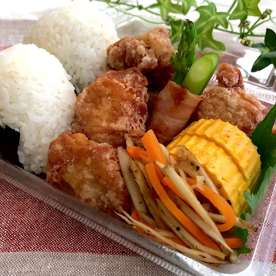 Snapdishの料理写真:塩唐揚げ弁当|あここさん