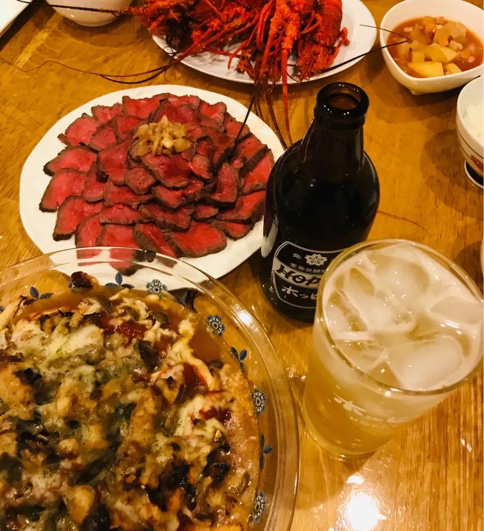 ローストビーフとサバ缶のチーズ焼き|だまさん