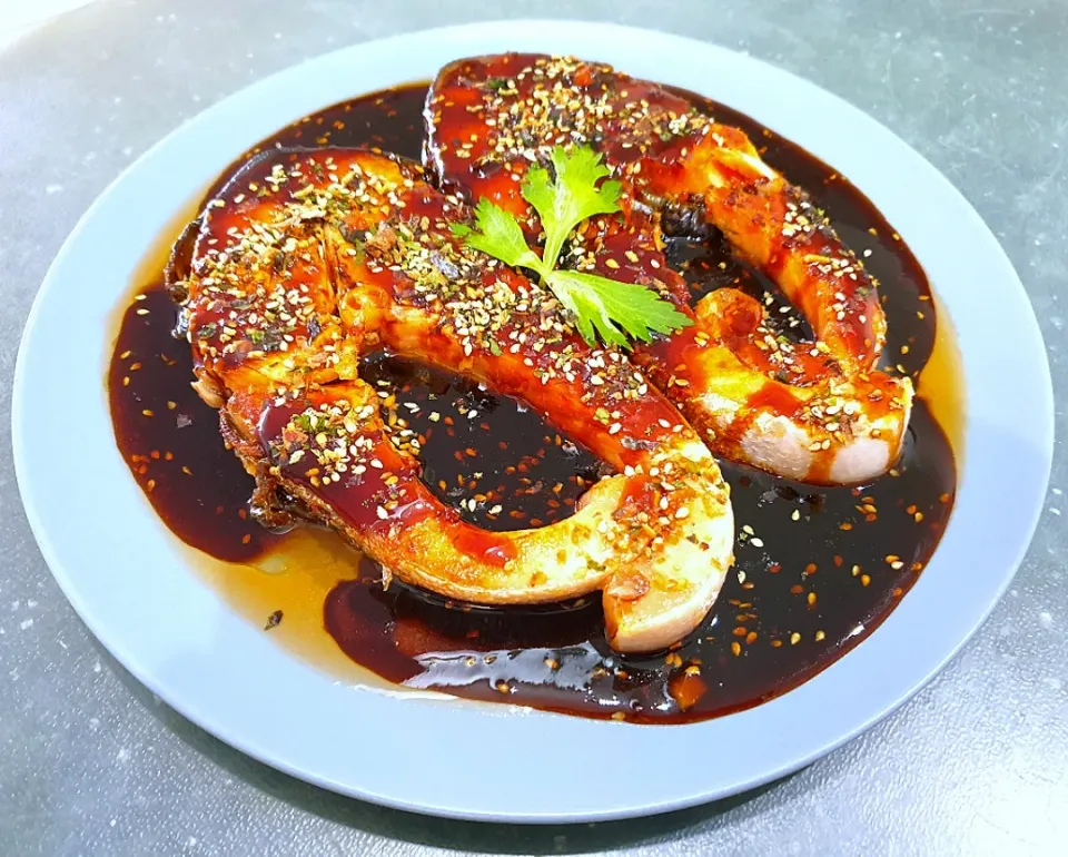 envymaqueen's dish Pan Fried Salmon w/ Teriyaki Sauce|envymaqueenさん