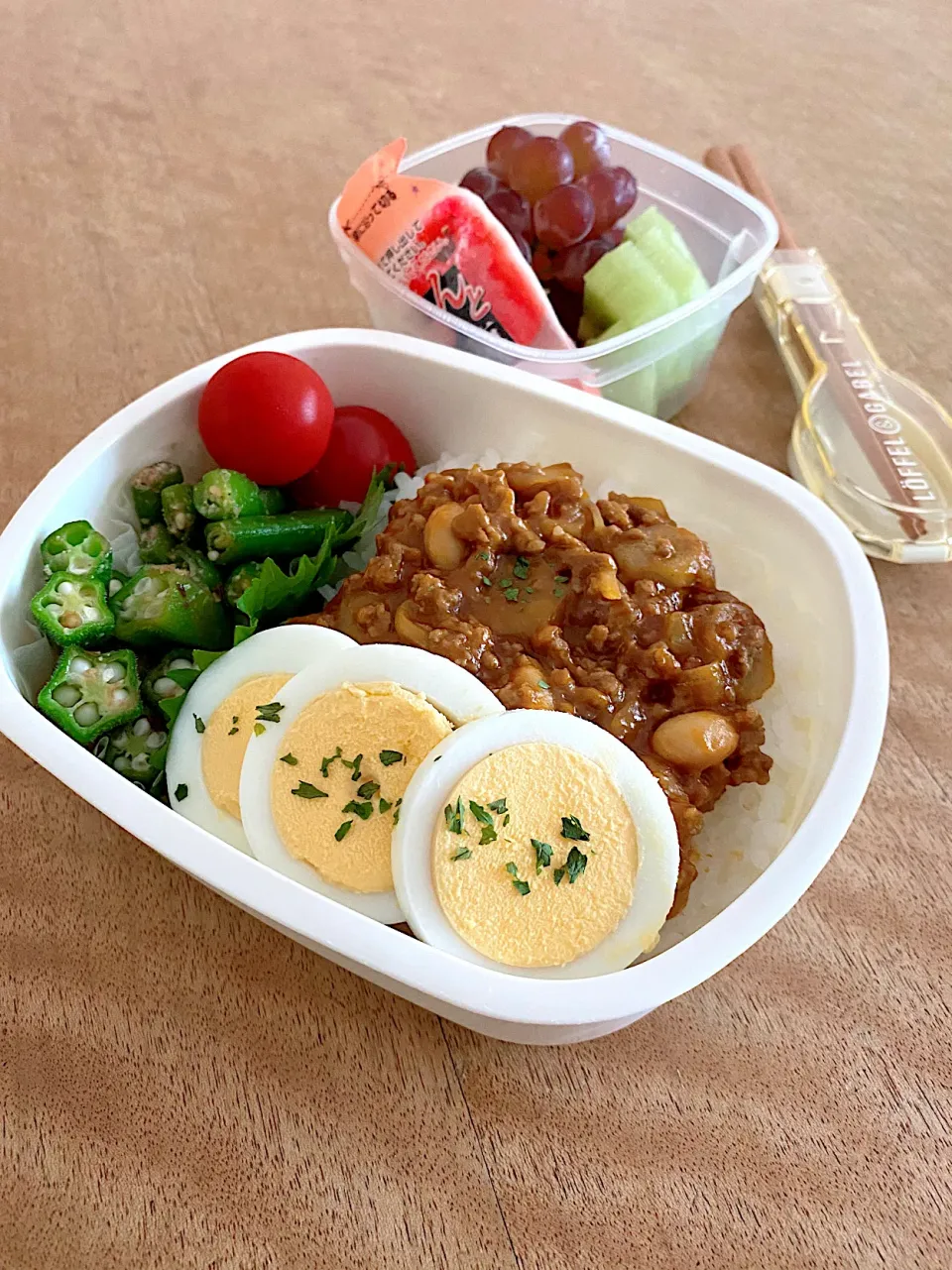 ごぼうと大豆入りのキーマカレー弁当|Sakikoさん