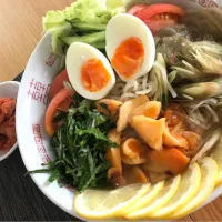 Snapdishの料理写真:ホヤ冷麺|Kazuhiro Nagasawaさん