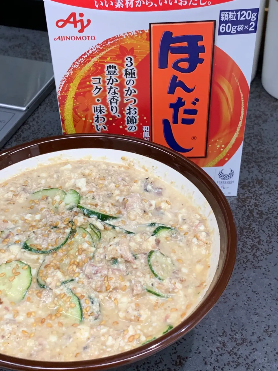 サバの水煮缶とお豆腐入りの冷汁|Hiroさん