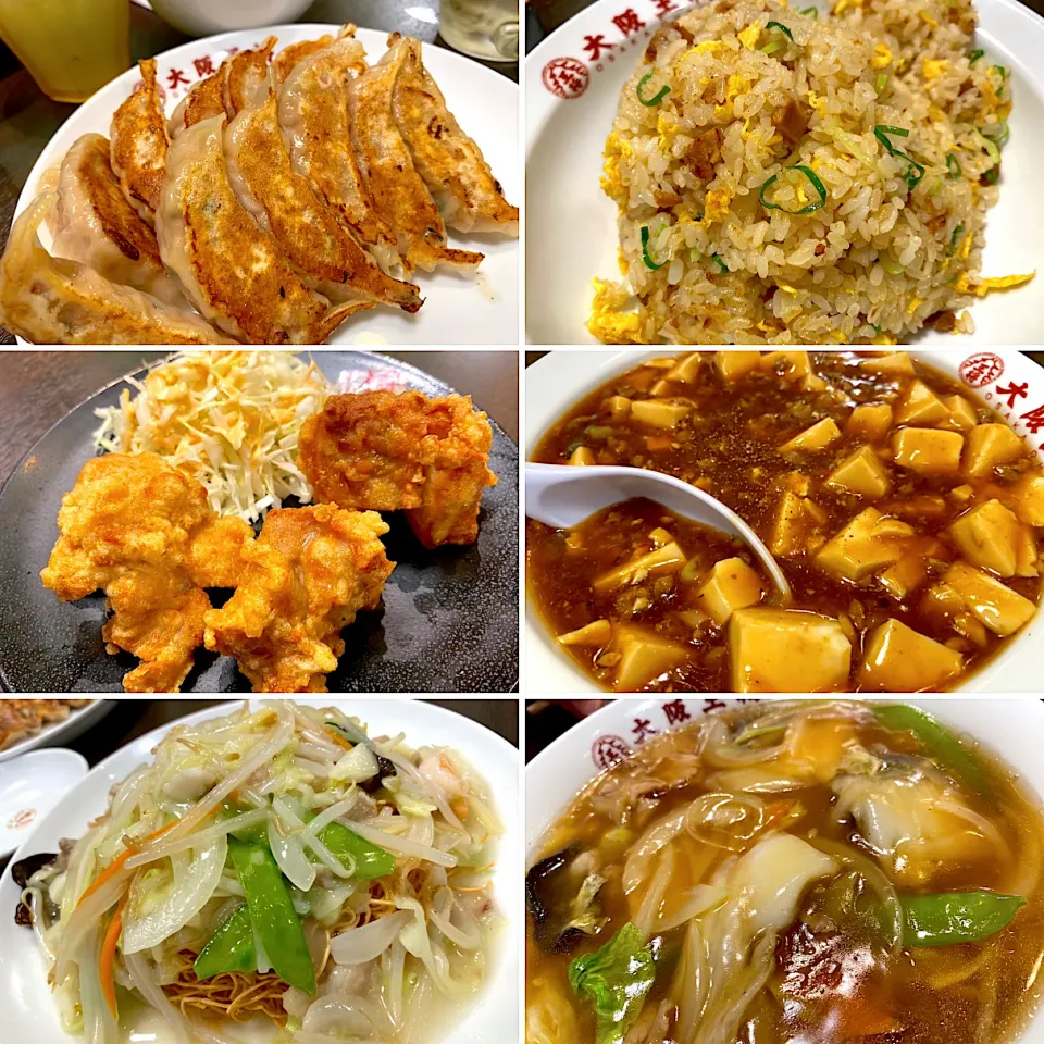 餃子、焼飯、鶏唐揚げ、麻婆豆腐、皿うどん、広東麺🥟🍜|buhizouさん