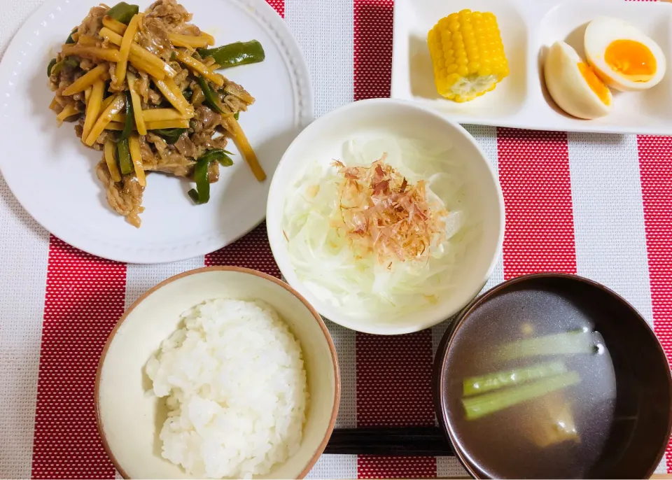 【夏の落とし物】青椒肉絲　とうもろこし　他|飛鳥さん