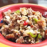 mouth watering spicy pork sisig😋👌|Quinn Marielさん