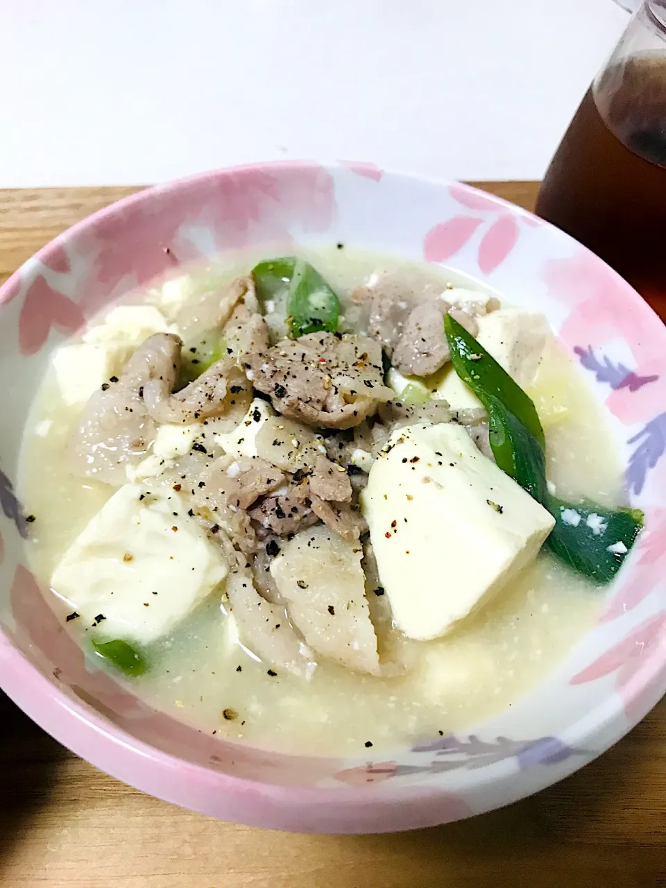 Snapdishの料理写真:豚バラ塩麻婆豆腐|ゆきさん