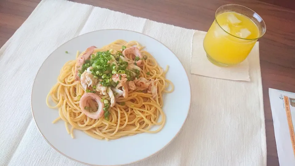 鯛とイカの和風パスタ
レモンビネガージュース|oneiさん