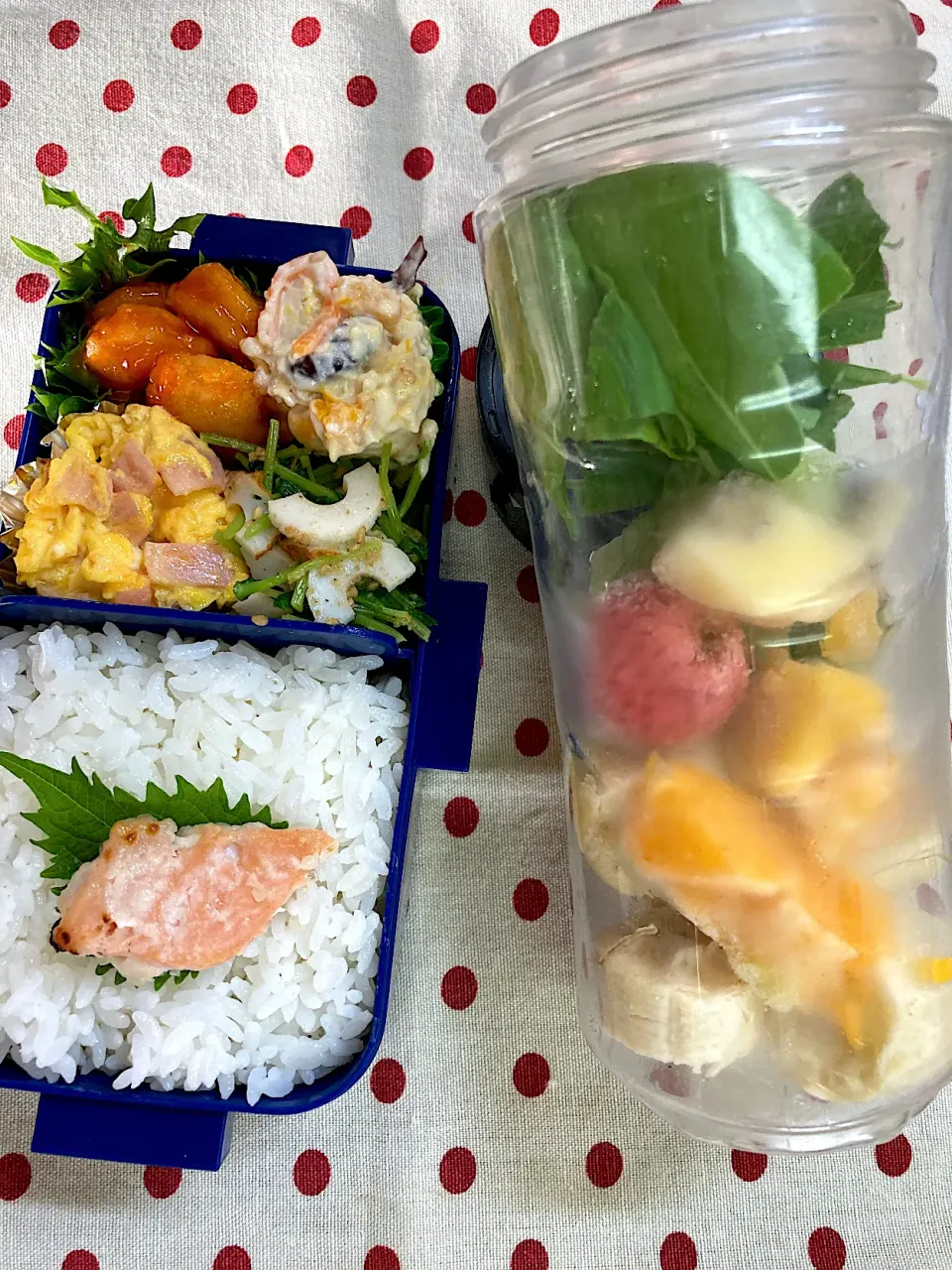 Snapdishの料理写真:猛暑の一日　頑張れ弁当🍱|sakuramochiさん