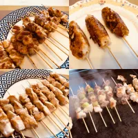 Snapdishの料理写真:焼き鳥焼きました^_^焼き立て最高〜|hiroshi40さん