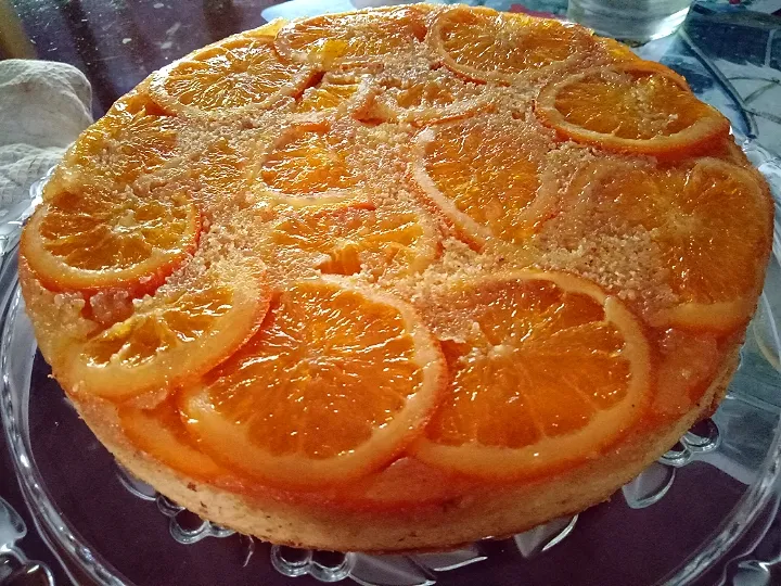 orange upside down cake|sadiaさん