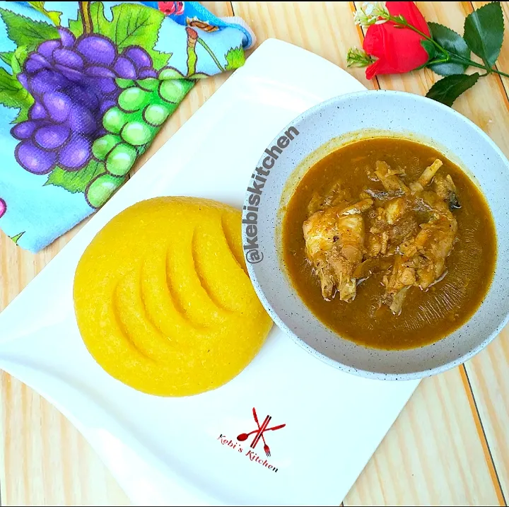 Eba and Ofe Nsala (white soup)|Kebi's Kitchenさん