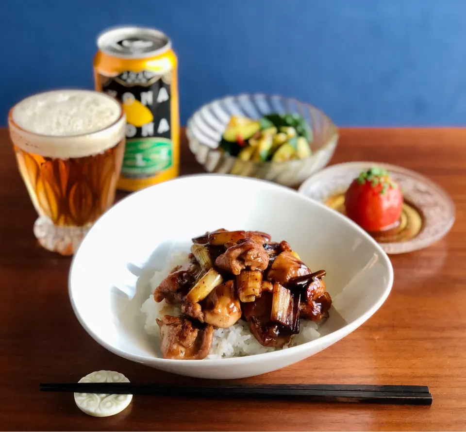 焼き鳥丼　　Yakitori bowl|マユマユさん