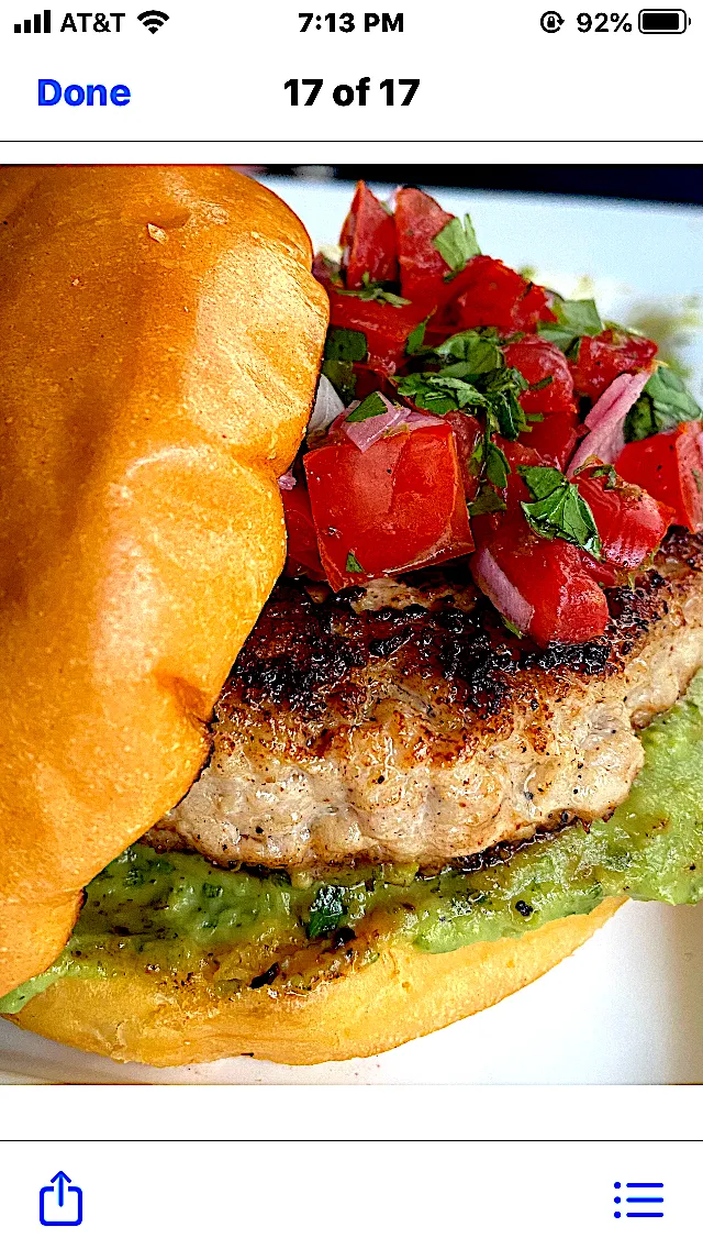 Snapdishの料理写真:Salsa Chicken Burgers with Cilantro Avocado Sauce|Christine pavelkaさん