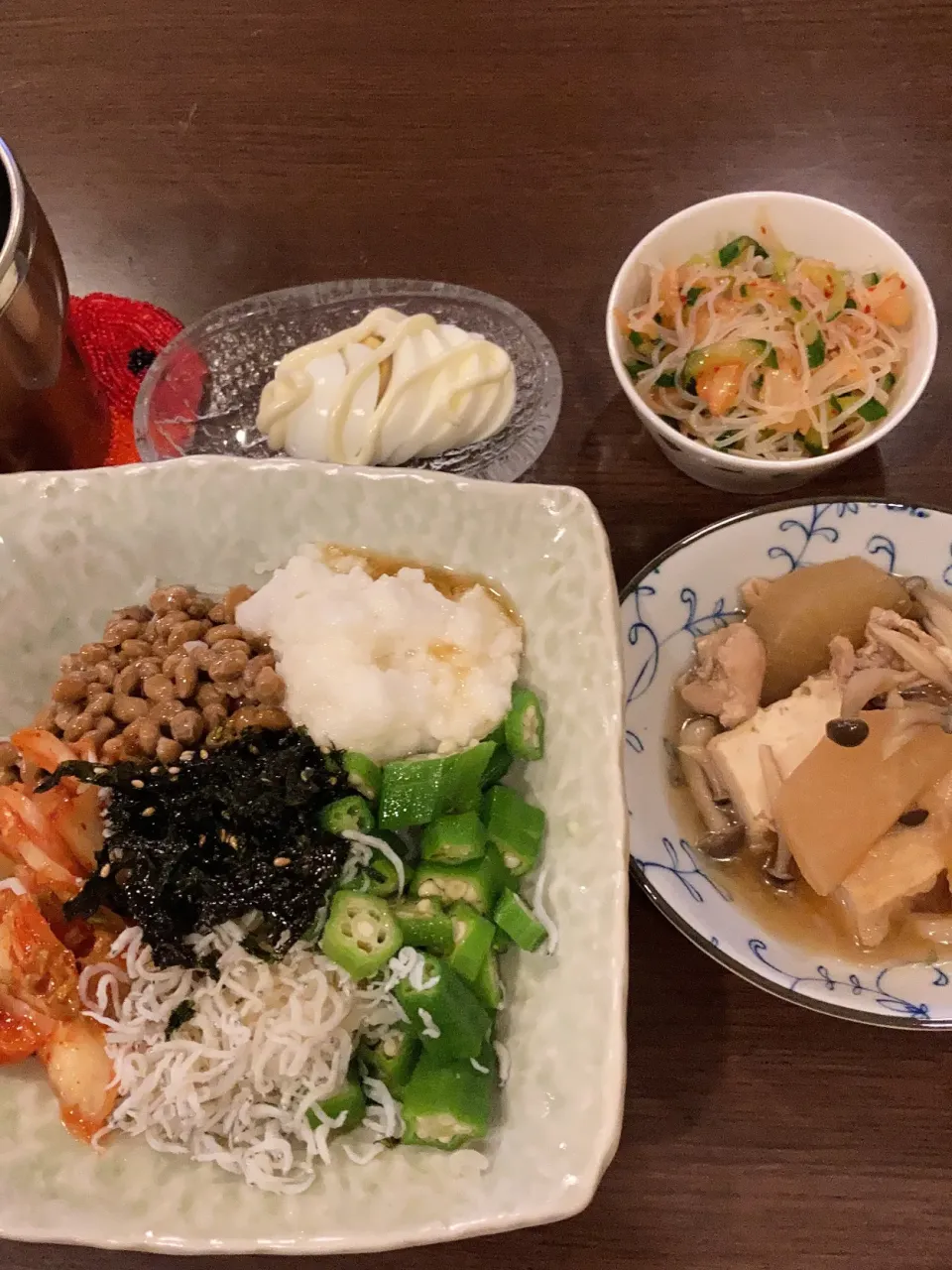 Snapdishの料理写真:ねばねば丼|なつこいっきママさん