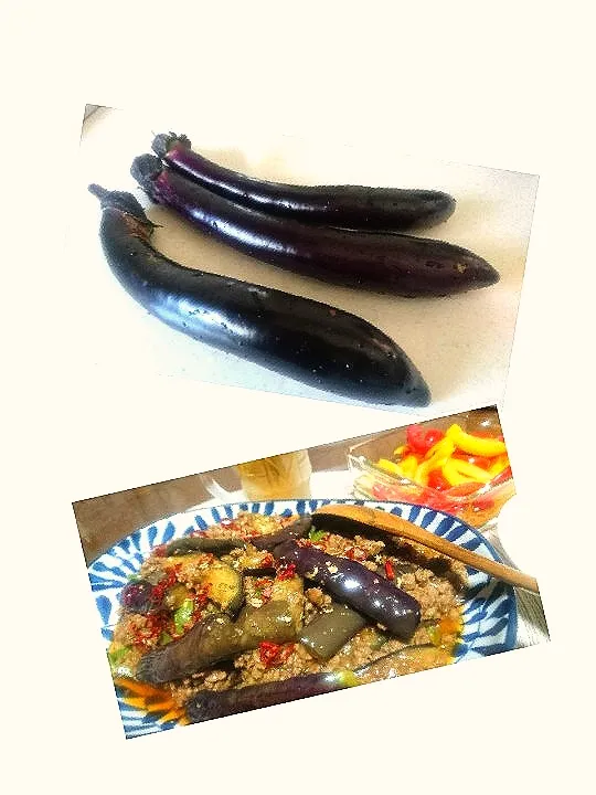 長ナス 🍆 と麻婆茄子|びせんさん