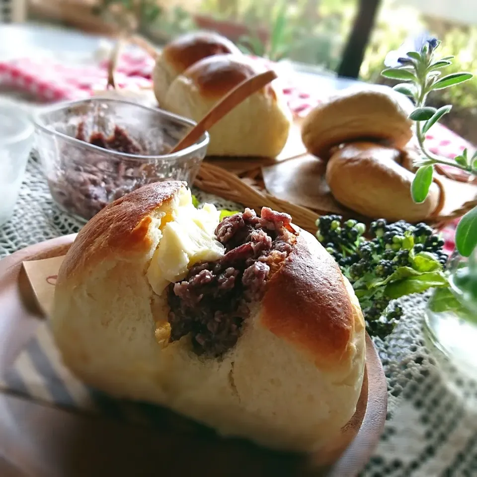 牛乳パックでミルク食パン&コーヒーベーグルWith次男( *´艸｀)|とまと🍅さん