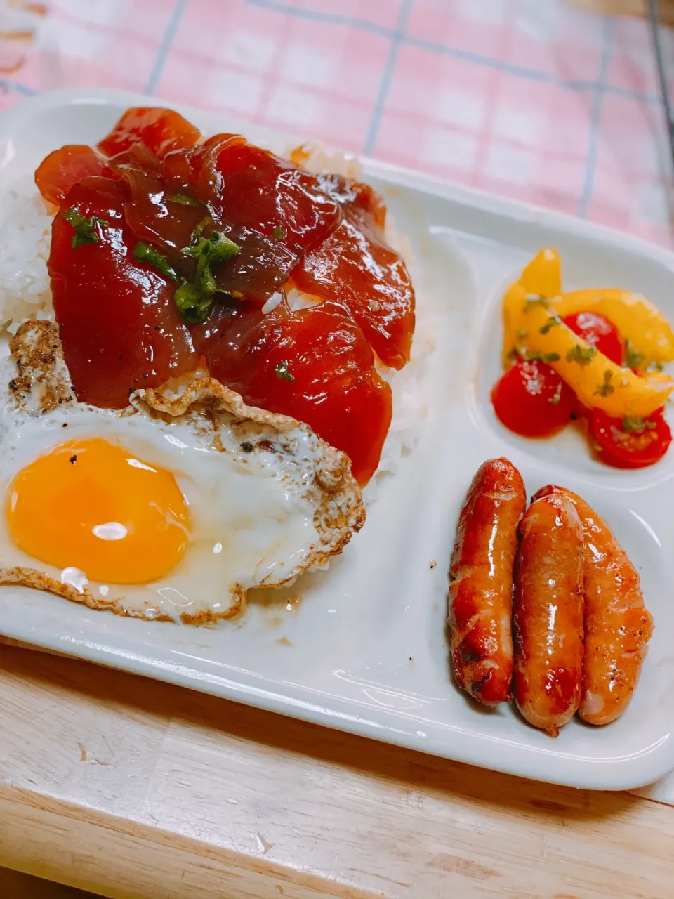 ワンプレート風漬け丼笑|チビすけさん