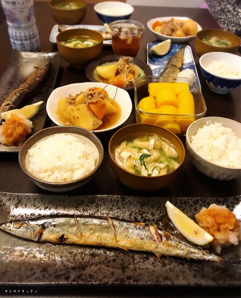 Snapdishの料理写真:秋刀魚の塩焼き|Kashimanakitchenさん