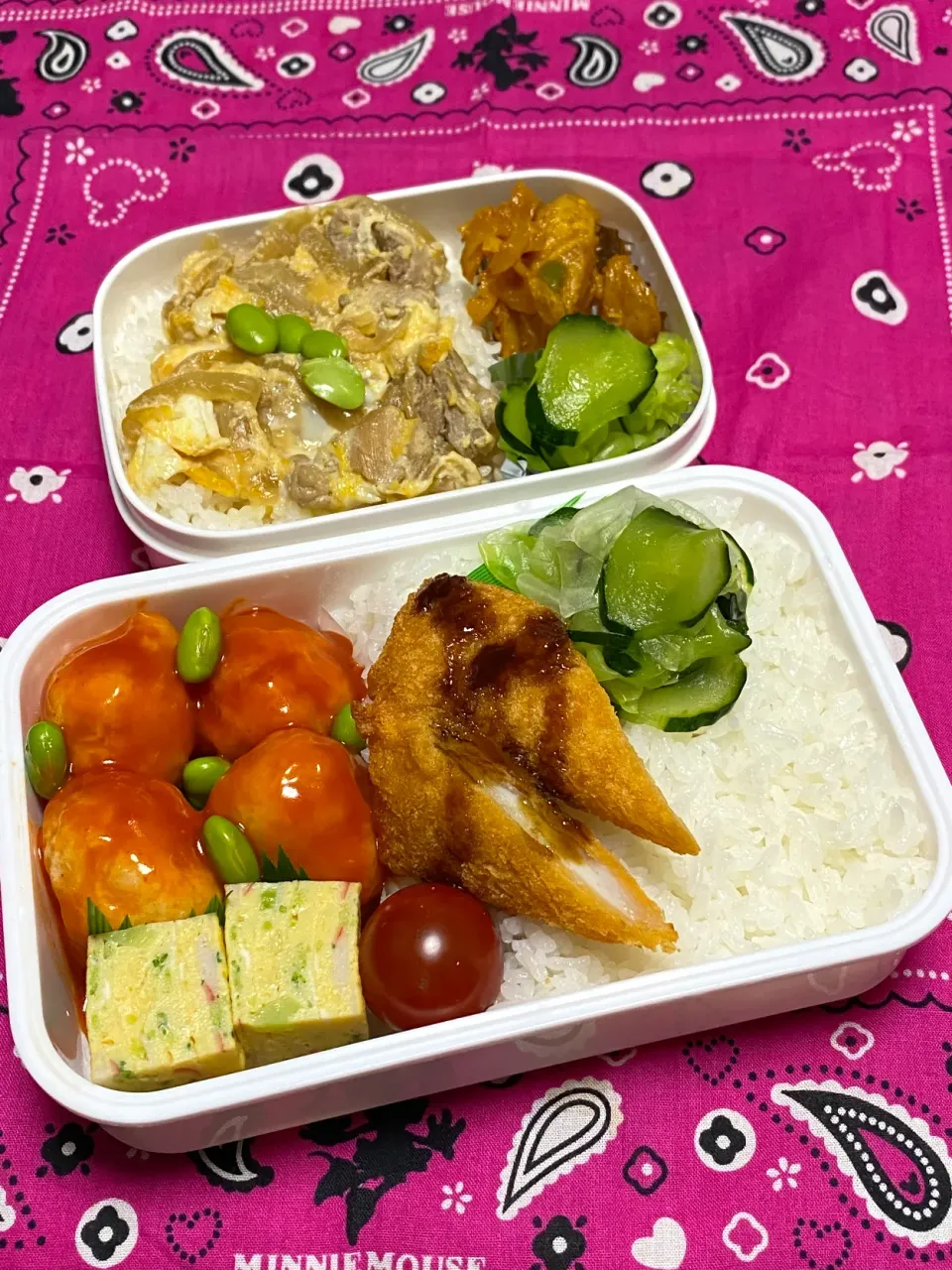 息子のお弁当&ままちゃんのお弁当|かあたんさん