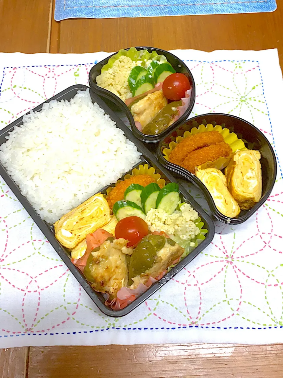 8月19日水曜日 ピーマン肉詰め弁当|アッキーさん