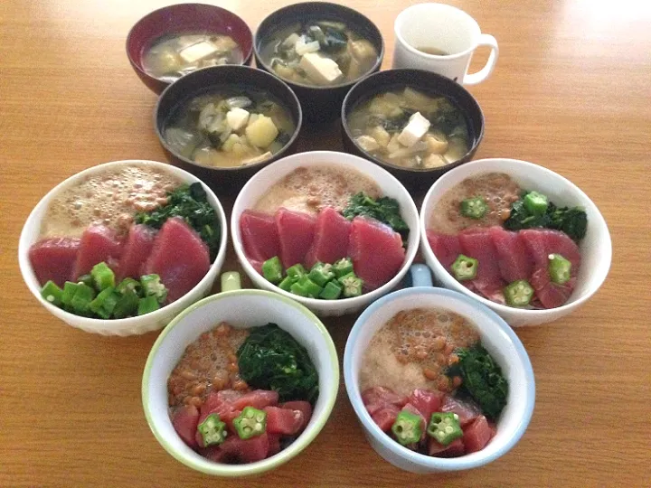 ✽かつお＆ねばねば丼✽|＊抹茶＊さん