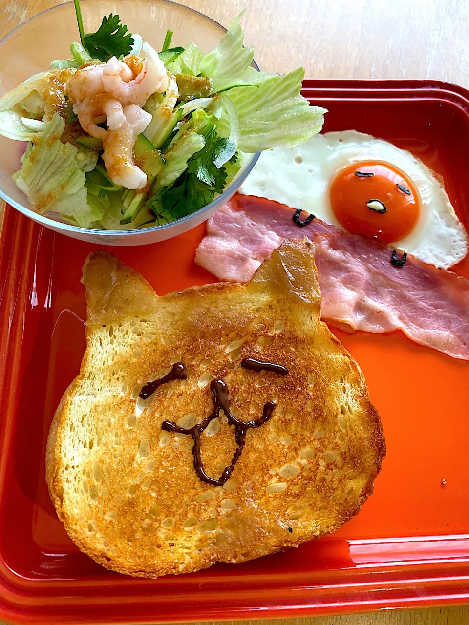 Snapdishの料理写真:キャラクターブレックファースト😋|ぱんださん