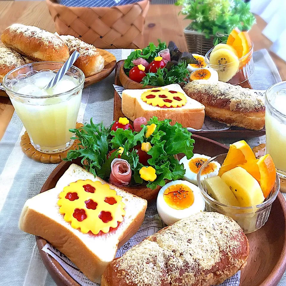 なつかしのきな粉揚げパン🥖*･|mou mouさん