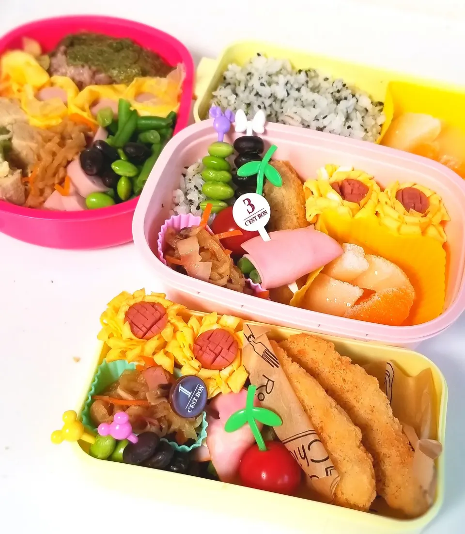 8/20三人弁当|ゆきこさん