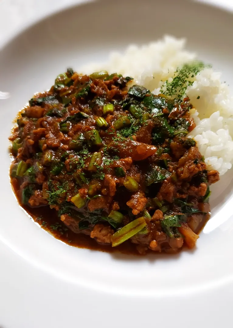 ほうれん草とトマトのキーマカレー🍅♪|KINOKOさん