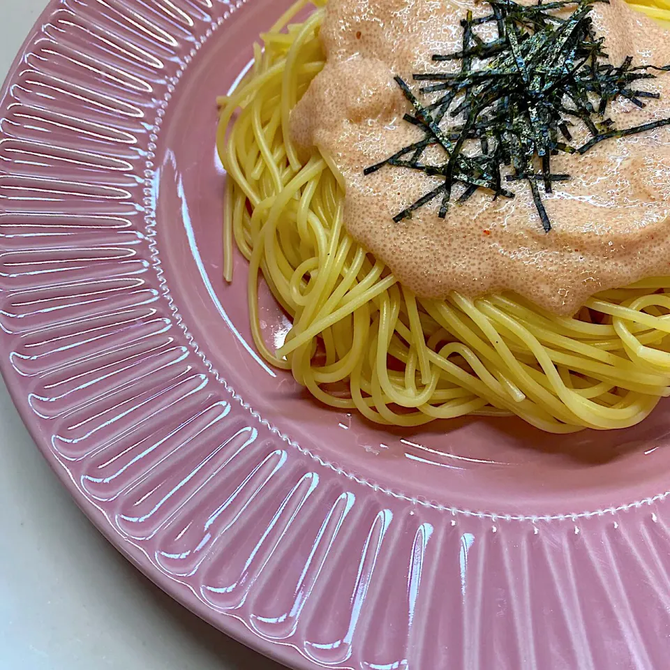 明太子パスタ🍝|三姉妹のママさん