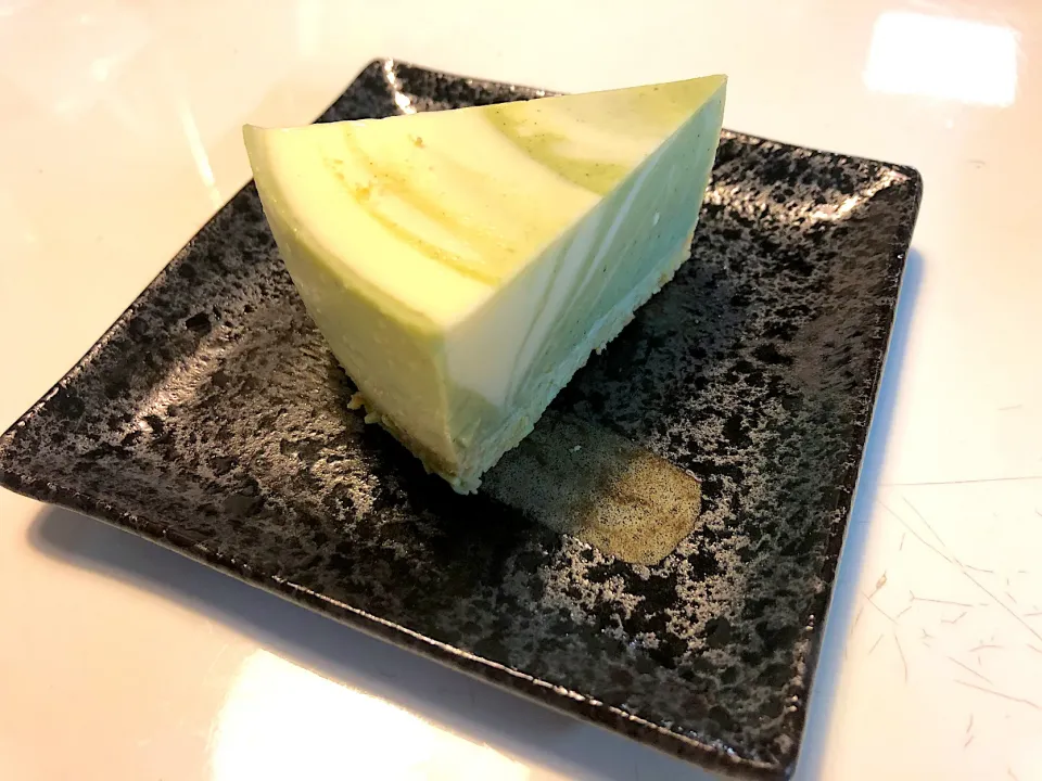 Snapdishの料理写真:抹茶のレアチーズケーキ|松田さん