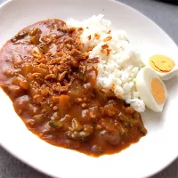 Snapdishの料理写真:ゴーヤ入りキーマカレー🍛