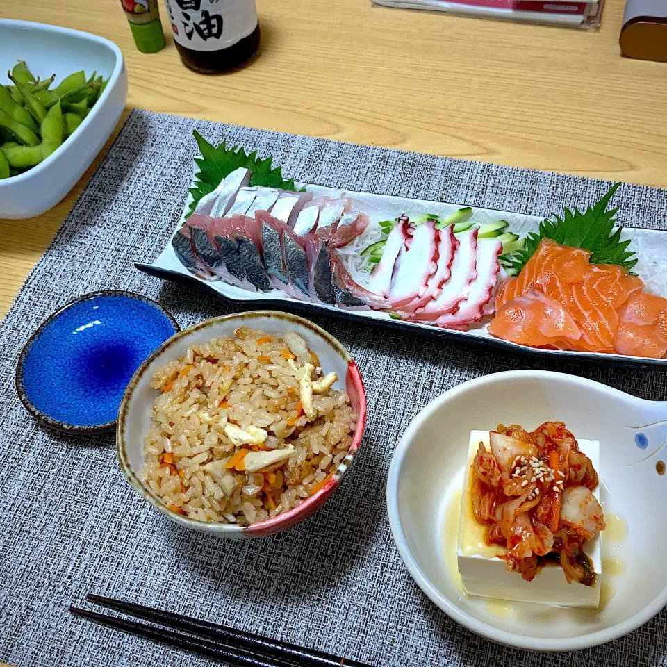 夕食|ツインうさぎさん