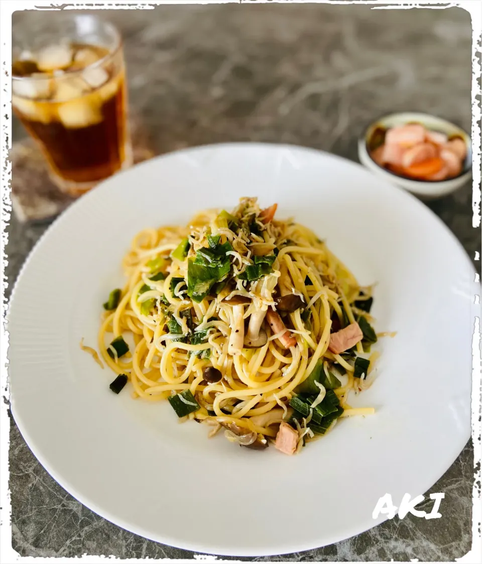 九条ねぎとしらすの和風パスタ🍽
〜暑い夏にもさっぱり美味しい😋|AKIさん