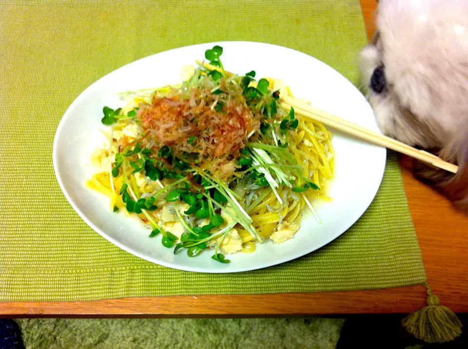 数の子とカイワレ大根のパスタ|HiroSさん