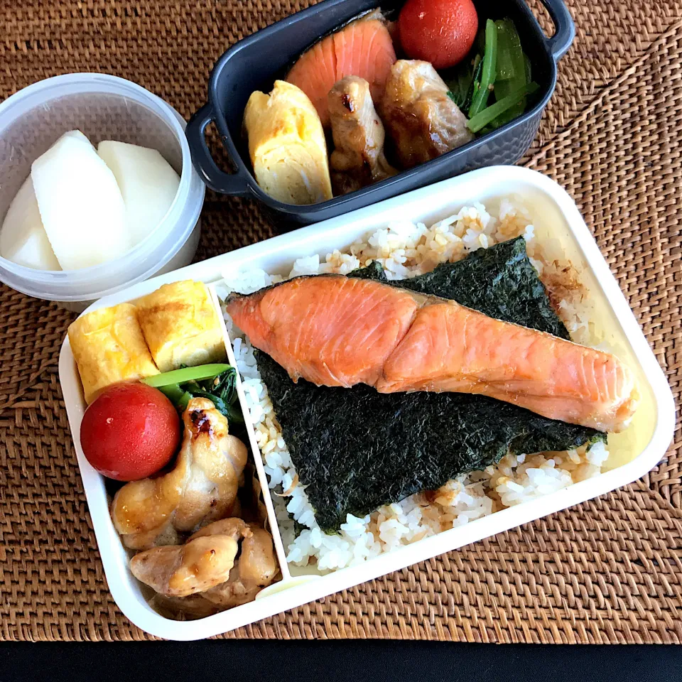 Snapdishの料理写真:おじさん弁当🍱&おばさん弁当🍱　　☆ Aug.21.2020 ☆|ニャン太郎さん