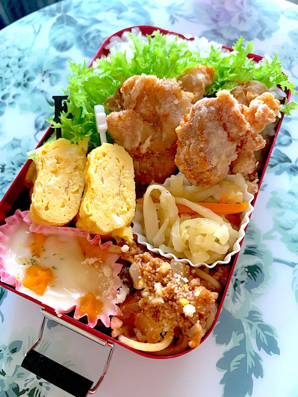 【中1男子弁当】唐揚げ弁当|まりっぺさん