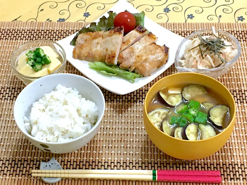 豚ロース胡麻味噌漬け焼き～夕飯|チムニーさん