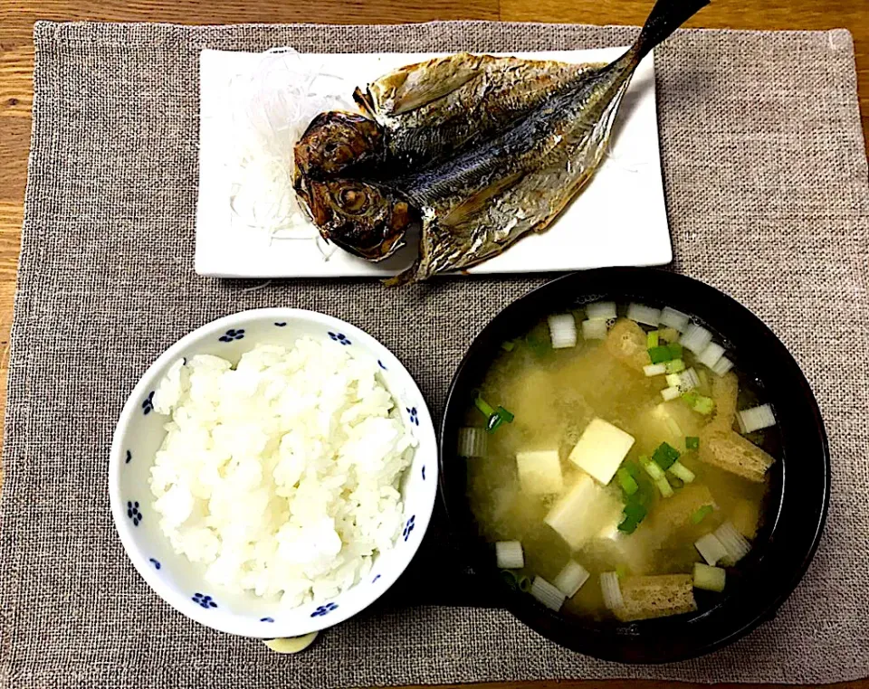 鯵の開きの朝定食|morimi32さん