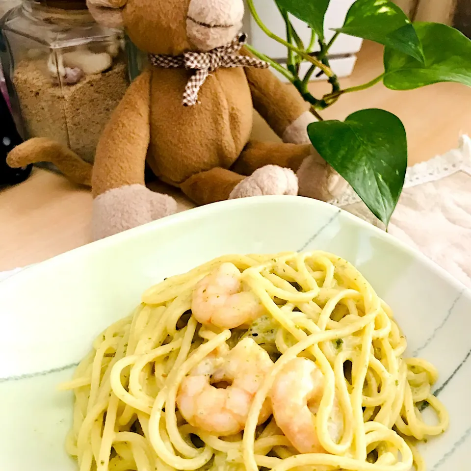 自家製バジルソースでパスタ🍝|だまさん