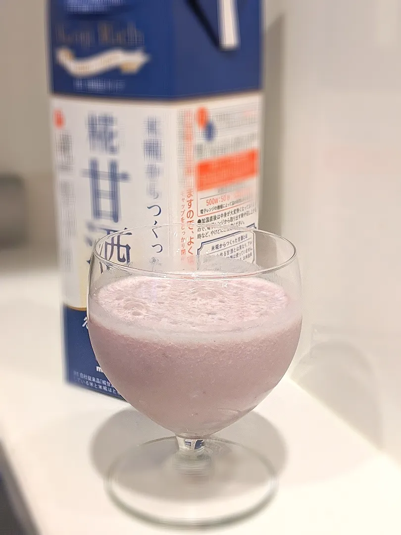 甘酒スムージー

モニターで頂いた甘酒で甘みを♪|orchidさん