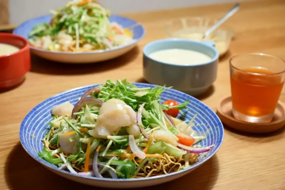 Snapdishの料理写真:てんこ盛りサラダ麺|うにんぱすさん