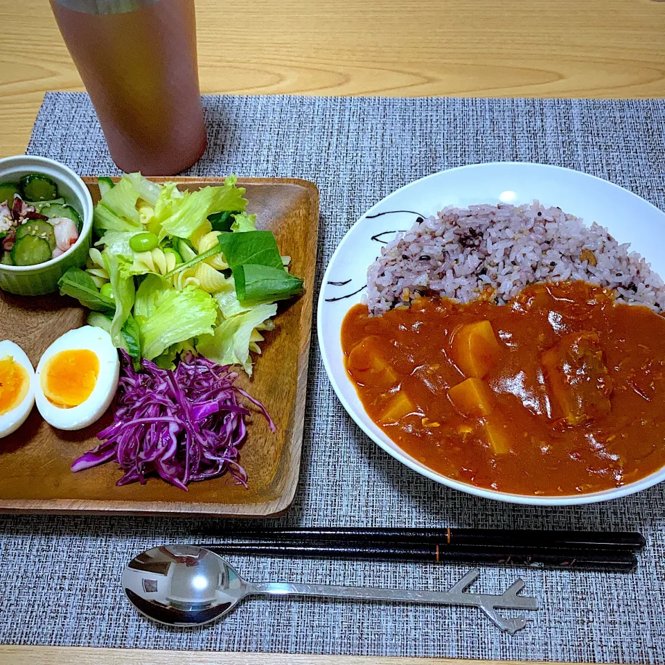 夕食|ツインうさぎさん