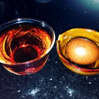 Snapdishの料理写真:Tea egg and pour over coffee🥰💕|Sweet🥰💕bakingさん