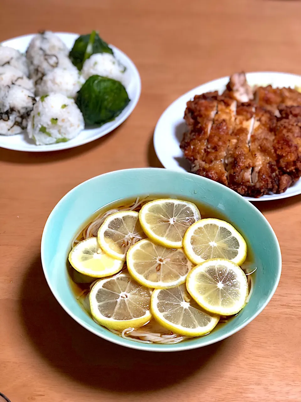 レモンそうめんwith山賊焼andむすびーず|tamicoさん