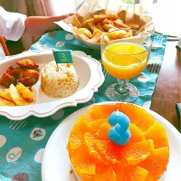 Snapdishの料理写真:3歳誕生日パーティー|しらたまさん