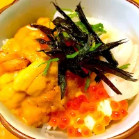 うに、いくら、いか丼|土日ランチ当番のおっさんさん