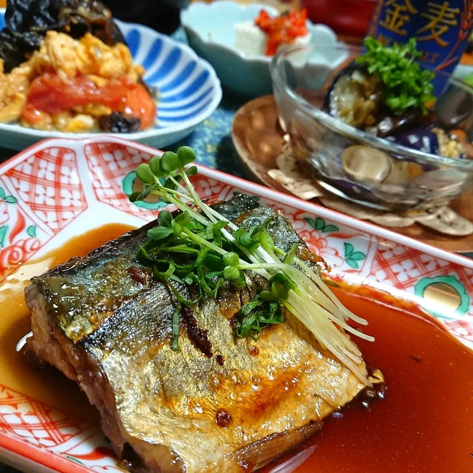 容子さんの料理 鯖の照り焼きとほうれん草の白和え🌟が晩ごはんのおかずだよ😃|とまと🍅さん