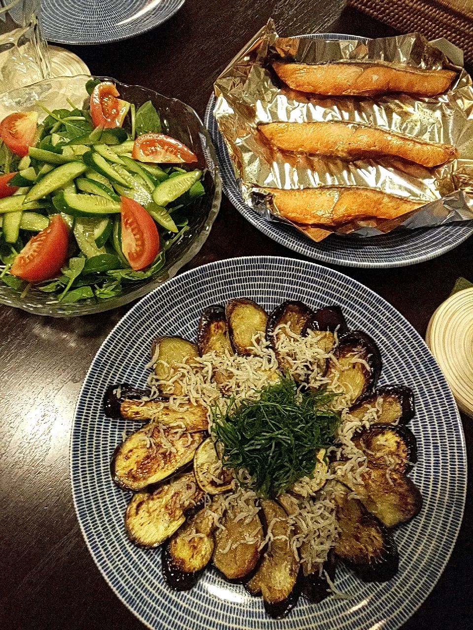 ごま油香る 茄子としらすのぽポン酢がけ|seaskyさん