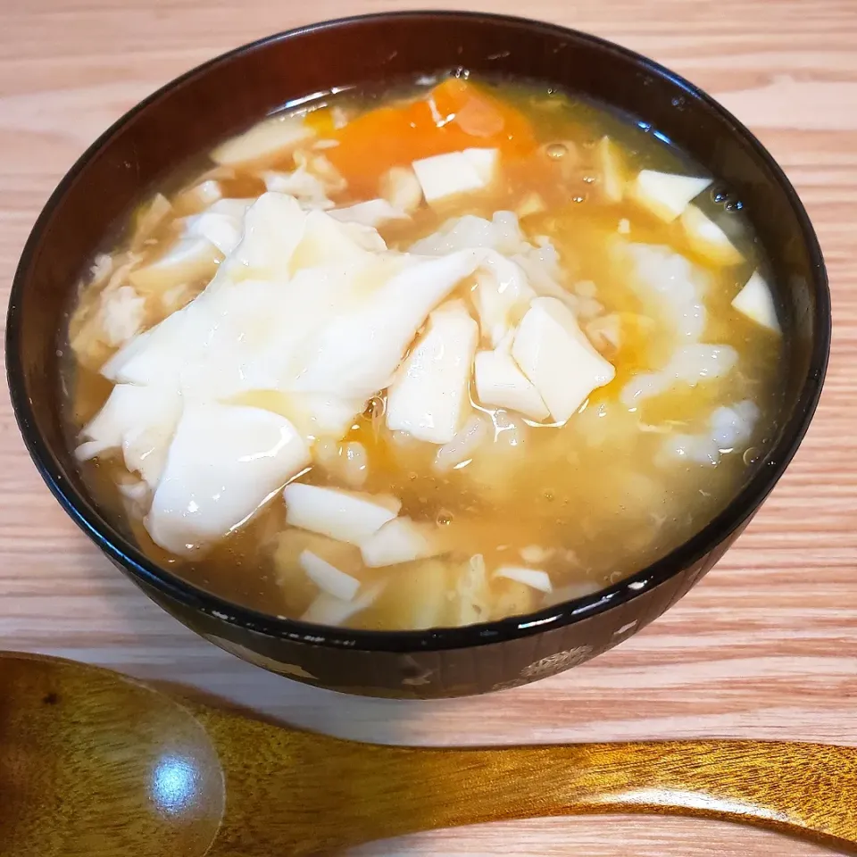 豆腐と卵の餡掛け粥丼|Maho Sanoさん